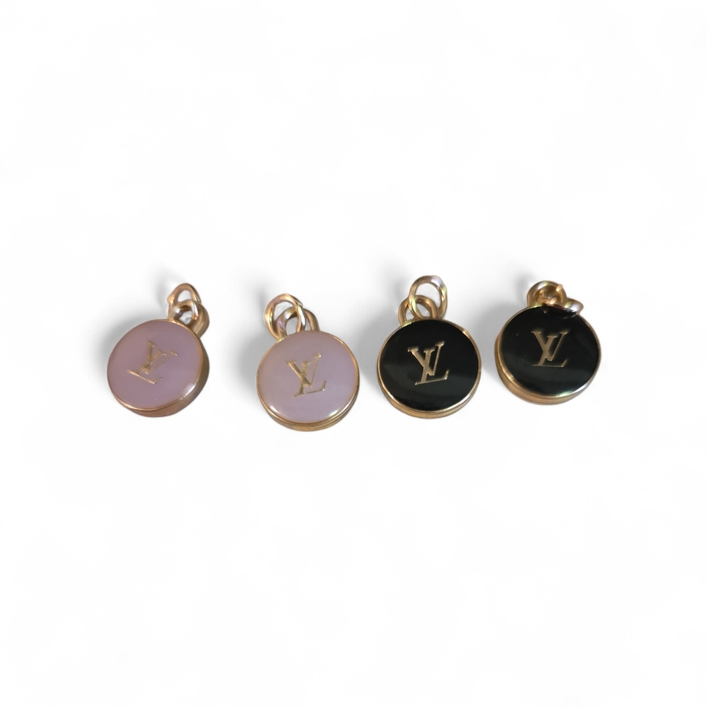 Louis Vuitton Gold and Black/Pink Charm Set Of 4